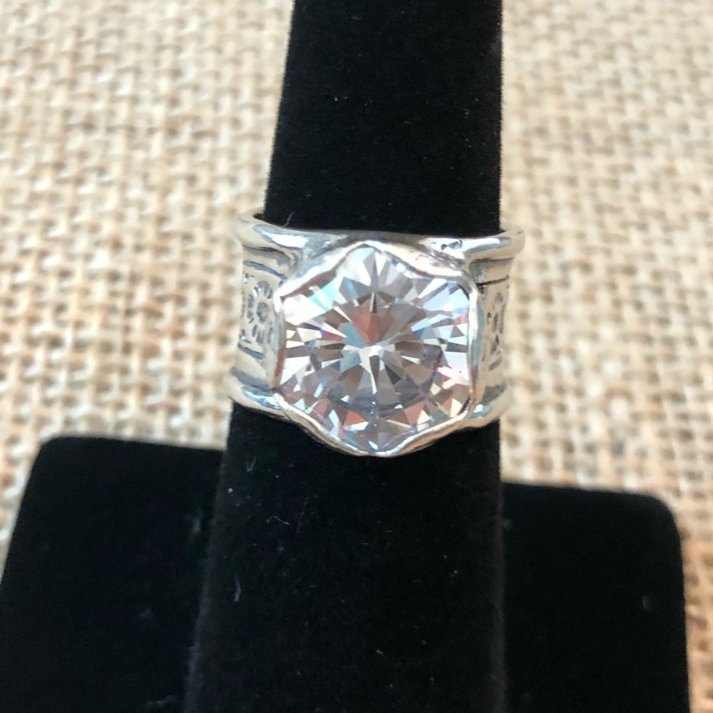 STUNNING Silpada Sterling Silver 925 Queen for a Day Artisan CZ Ring Sz 6 7 11